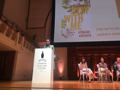 Stay With Me - @BaileysPrize Ayobami reading tweet
