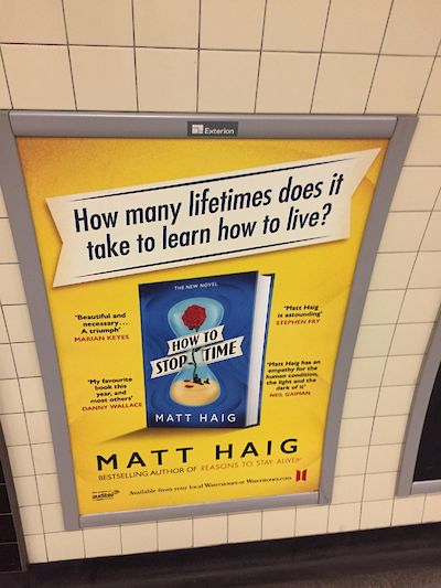 Matt Haig How to Stop Time billboard tweet