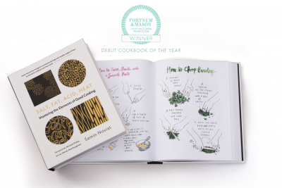 Salt, Fat, Acid, Heat is the Fortnums Debut Cookbook of the Year!