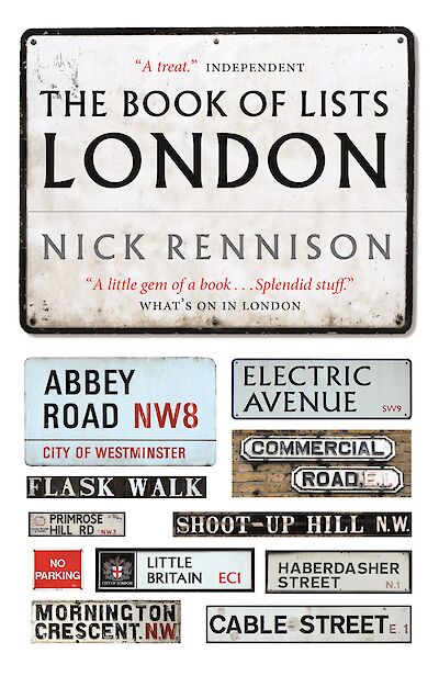 The Book Of Lists London by Nick Rennison cover