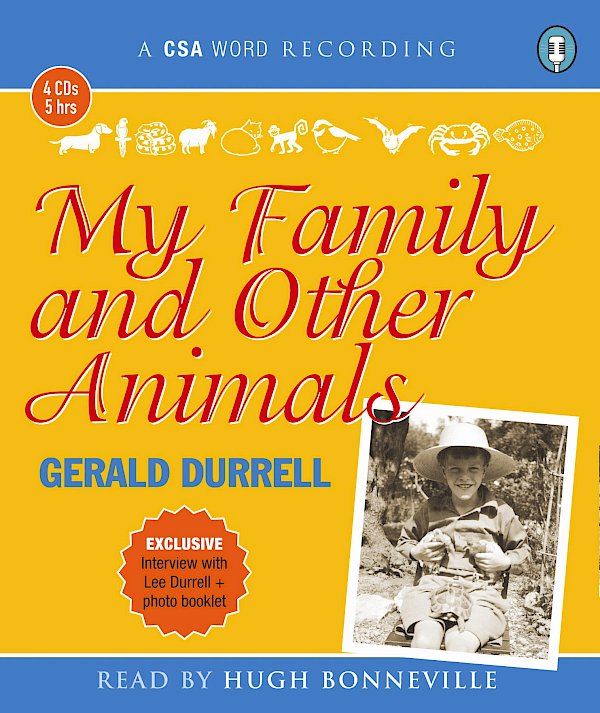 My Family and Other Animals by Gerald Durrell (CD-Audio ISBN 9781906147693) book cover