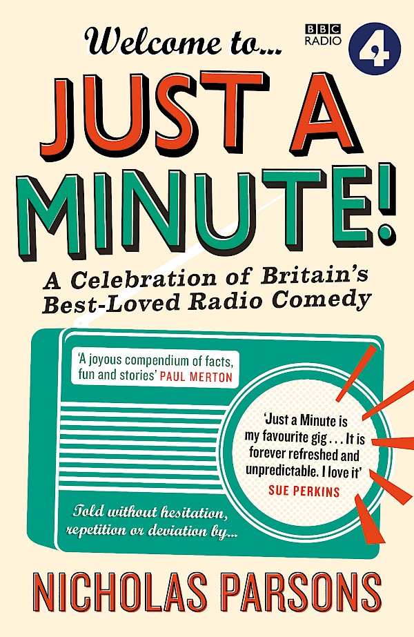 Welcome to Just a Minute! by Nicholas Parsons (Paperback ISBN 9781782112495) book cover