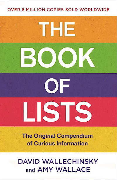 The Book Of Lists by David Wallechinsky, Amy Wallace cover
