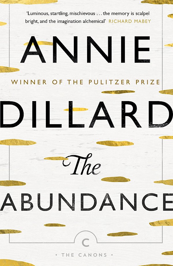 The Abundance by Annie Dillard (Paperback ISBN 9781782117735) book cover