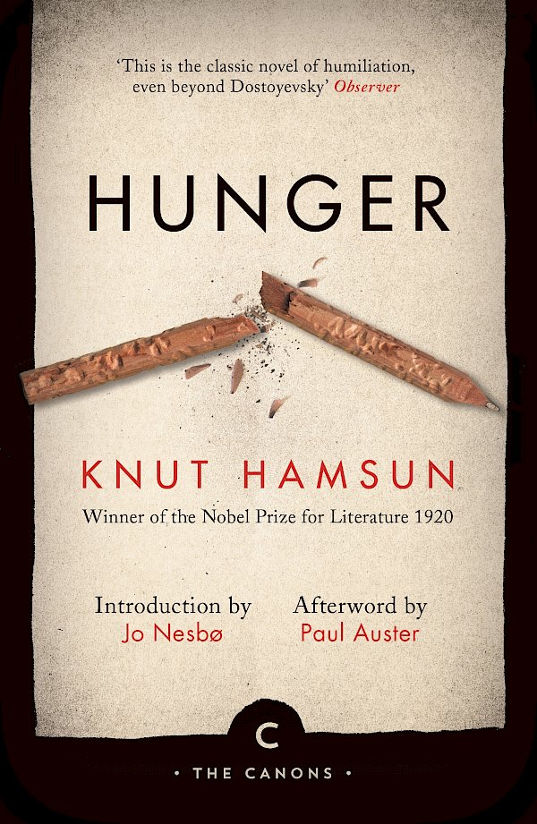 Hunger by Knut Hamsun (Paperback ISBN 9781782117124) book cover